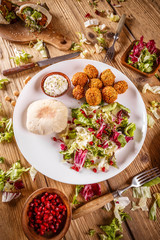 Plate of falafel
