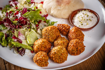 Falafel, deep fried balls