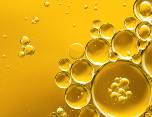 golden yellow bubble oil