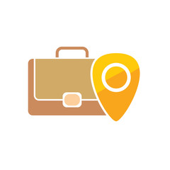 Pin Job Logo Icon Design