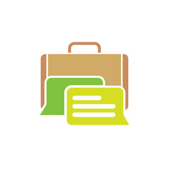 Chat Job Logo Icon Design