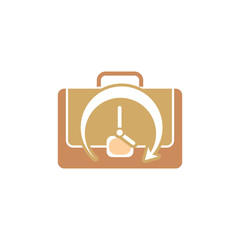 Time Job Logo Icon Design