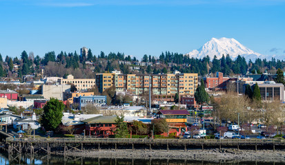 Mount Rainier Overlooks Olympia, Washington