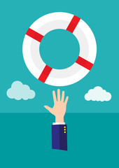 Helping Business Concept