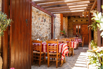 Taverna in old village