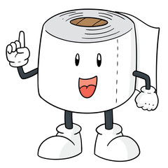 vector of tissue paper cartoon
