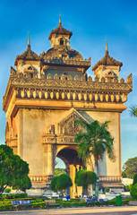 Fototapeta premium Patuxay monument in Vientiane, Laos