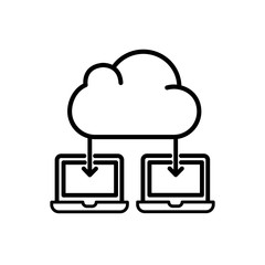 Laptops vector icon