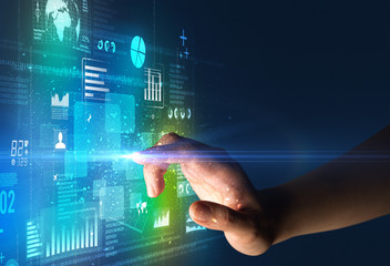 Finger touching interface