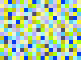Blue and Yellow Squares Vector Background