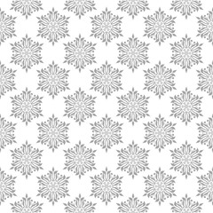 Gray seamless pattern on white background