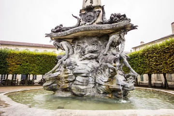 Photo sur Plexiglas Fontaine Détail de la fontaine de la Place d& 39 Alliance, Nancy, Lorraine, France. Un site du patrimoine mondial depuis 1983