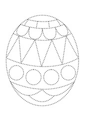 Easter egg coloring book for children, vector © maria treter