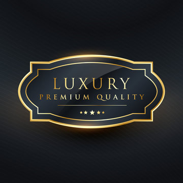 luxury premium quality vector label design