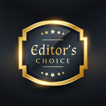 editor's choice golden label design