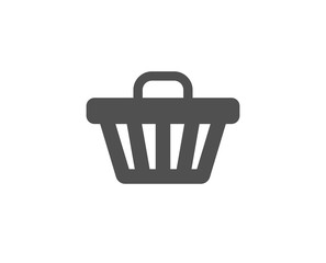 Shopping cart simple icon. Online buying sign. Supermarket basket symbol. Quality design elements. Classic style. Vector
