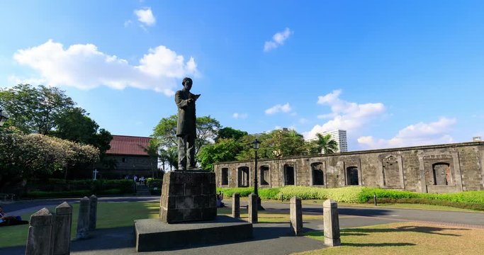 Rizal statue at Fort Santiago, Intramuros district, Manila city