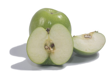 Green apple isolated on white

