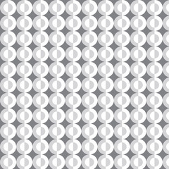Gray and white circles vector pattern 