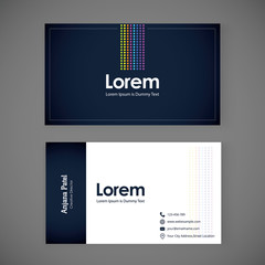 Business card design layout template