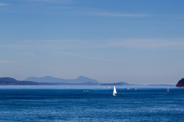 Gulf Islands in der Straße von Georgia vor Vancouver Island, Kanada.