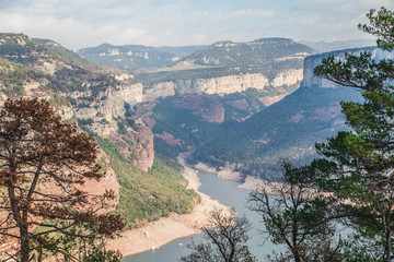 Beautiful rocks around Vilanova de Sau village, Catalonia, Spain