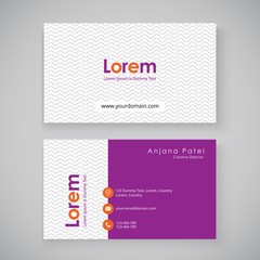 Fototapeta premium Modern Creative and Clean Business Card Template