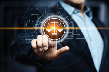 Labor Law Lawyer Legal Business Internet Technology Concept