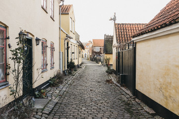 Fototapeta na wymiar Streets of Dragor, Denmark