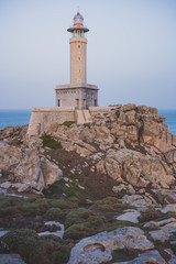 Fototapeta na wymiar Punta Nariga Lighthouse in Costa da Morte, Galicia, Spain.