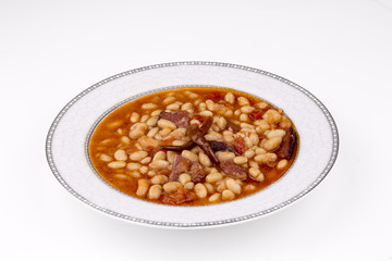 Turkish foods; dried bean (kuru fasulye)