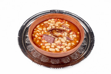 Turkish foods; dried bean (kuru fasulye)