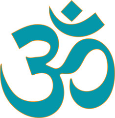 Om Symbol Vektor