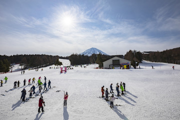 Fujiten Snow Resort is a small ski resort along the northern base of Mount Fuji in the Fuji Five Lakes region. 