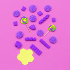 Sweet Candy Mix Purple minimal fashion mood