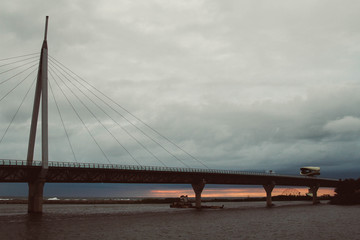 Anaklia bridge and Sunset