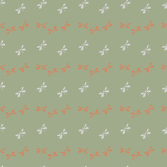 bike and dragonfly vector seamless pattern