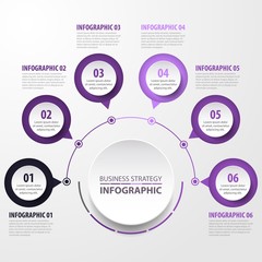 business infographics template design for presentation