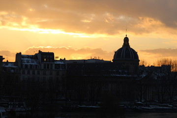 Coucher de soleil sur l'Acad&eacute;mie