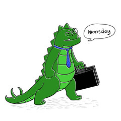 Funny monster vector hand drawn. editable, eps 10.