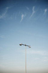 Streetlamp and blue sky