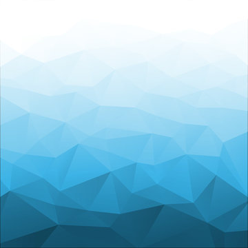 Abstract Gradient Blue Geometric Background. Vector illustration.