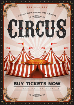 Vintage Western Circus Poster