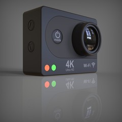 3d rendering of a video camera