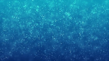 Blue Moving Abstract blinking glowing Glittering bokeh Backdrop Particles dust with moving and flicker flickering light Particles seamless loop background for award , event, wedding, celebration - Powered by Adobe
