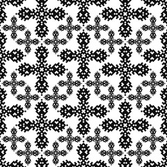 Seamless pattern with american indian style. Embroidery plaid. Dotted navajo background. Textile geo print. Tribal swatch.