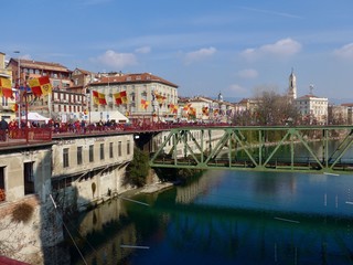 Obraz premium イブレアのオレンジ祭り