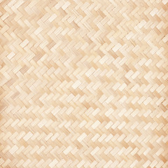 close up woven bamboo pattern texture background