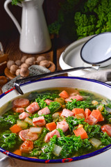 a tasty kale soup