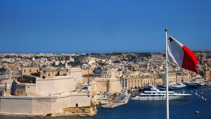  Port on the island of Malta.